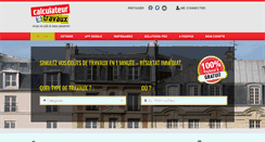 Desktop Screenshot of calculateur-travaux.com
